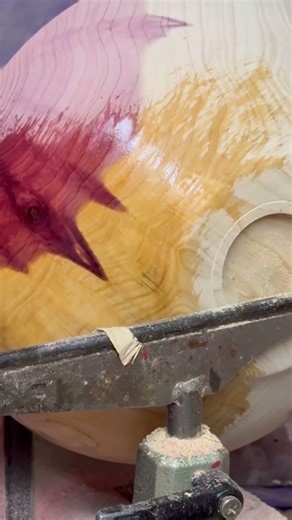 DIY Red Cedar Bowl Project Finishing The Outside #woodturning #shorts