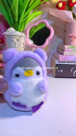 Cutie penguin bag keychain #keychain #keychains #cutekeychain #plushkeychains #plushkeychain