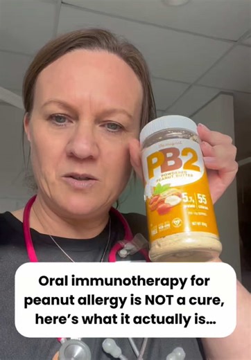 Your baby was just diagnosed with peanut allergy. You’re terrified. Then someone mentions “oral immunotherapy” and suddenly you have hope. But before you get too excited, I need to be really clear about what OIT is and what it isn’t 👇🏼 What OIT IS: ✅ A medical treatment that gradually introduces tiny amounts of peanut protein under supervision (to start with) ✅ Designed to increase tolerance so accidental exposure is less likely to cause severe reactions ✅ A way to make your child SAFER, not c