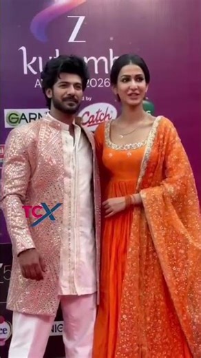 Amandeep Sidhu & Sheezan Khan At Zee Kutumb Awards 🤩❤️
