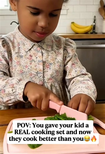 Bought this Mini kitchen Set and now she makes her own meals. I’m the assistant chef😂Totally a great deal. #minikitchen #giftforkids #kitchentoys #kidscooking #tiktokshop