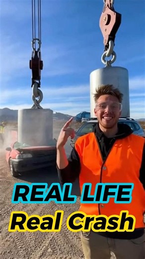 5-Ton Steel Drop Test | Old Hatchback vs Modern SUV – Real Engineering Test 🔥 #carshorts #crushtest