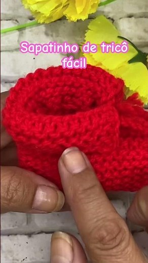 🍀Easy Knitting Booties #beginnersknitting #knittingforbeginners #babyshoes