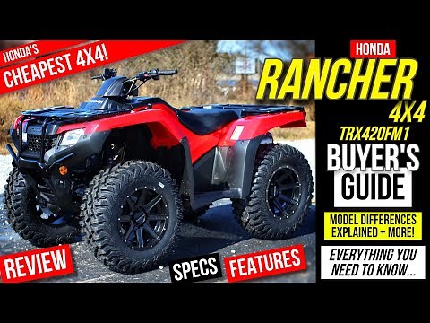 New Honda Rancher 420 ATV Review: Specs & Features | Is the CHEAPEST 4x4 FourTrax TRX420 any good?