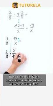 Solving 7/8 ÷ 2⅜: Fraction Division Made Easy! #Math #MixedFractions