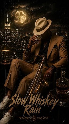 💙 Slow Whiskey Rain 🎷 #relaxing #music #blues #saxorelaxing