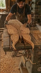 🦋 ¡Convirtió la madera en una impresionante mariposa! #wood #butterfly #butterflyart #woodworking