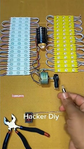 Powering Bike Fog Light + 30 LED Lights with Mini Gear Motor ⚡Amazing DIY Generator #shorts #diybike