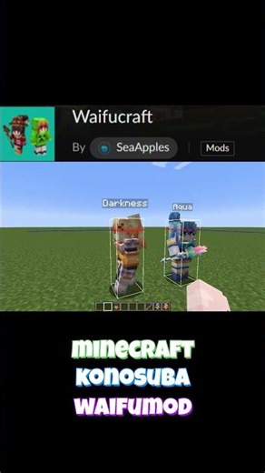 minecraft konosuba waifu mod #shortvideo #shorts