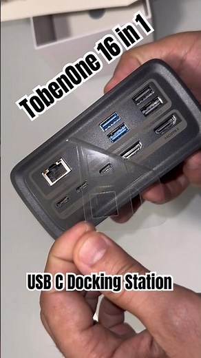 TobenONE USB C Docking Station Triple 4K Display, 100W GaN III Charger, 16-in-1 USB C Laptop Dock