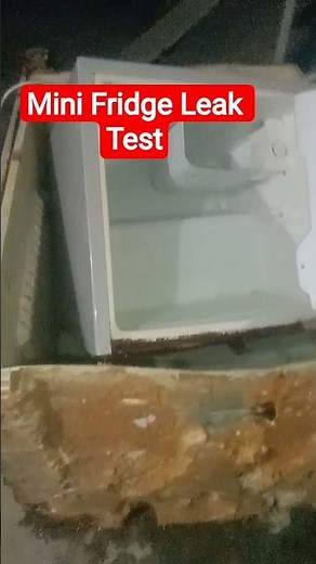 mini Fridge Leak Test#fridgerepair #leak .By Izhar Khan