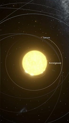 Swapping our Sun with Betelgeuse #simulator #space #sun #sunday #solarsystem