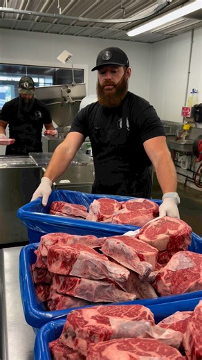 This Father’s Day, treat your Dad to some Cowboy Cut Ribeyes!🥩Visit our website to check out our Father's Day Steak and Seasoning Specials we have going on! https://beardedbutchers.com/collections/fathers-day-specials#reels #reelsinstagram #fathersday #dad #beef #steak #steaks #cowboyribchop #thebeardedbutchers #shopnow | The Bearded Butchers