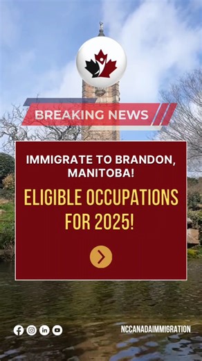 Northern Connections | Canada Immigration Consultants on Instagram: "📢 BREAKINGNEWS! Brandon, Manitoba is officially part of Canada’s new Rural Community Immigration Pilot (RCIP) — and the full list of eligible sectors and NOC codes for 2025 is now live! 🙌 After a successful run with RNIP, Brandon has been selected as one of just three communities in Manitoba to participate in this brand-new program. The RCIP is designed to help employers hire and retain foreign skilled workers (FSWs) for hard