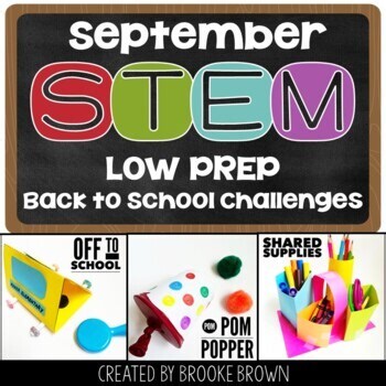 Back to School STEM Challenges & Activities (August & September)
