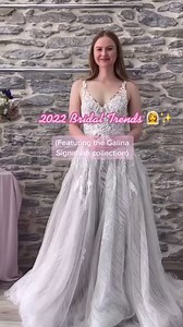 6.1K views · 47 reactions | Three trends our 2022 brides are embracing ✨ Tap the link to make an appointment and shop the full Galina Signature collection! https://bit.ly/3FwRuAN Styles SWG841, SWG851 & SWG835 | David's Bridal | Facebook
