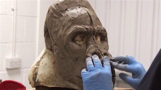 Gorton Studio on Instagram: "Sculpture is a core skill in prosthetics and can be done practically or digitally (with software such as ZBrush). If you’re doing a practical sculpt, there are different sculpting mediums that lend themselves to certain projects, and WED clay is popular for sculpting large pieces. In this lesson, Neill teaches techniques for sculpting a mountain gorilla in WED Clay. This particular sculpture is for an animatronic mask, so it's modelled on top of a head cast and desig