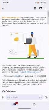 Article Writing Service For Adsense Approval