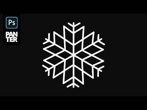 How to Create a Snowflake Using Symmetry Option | Adobe Photoshop Tutorial
