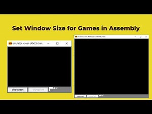 Set Output Window Size for Games in Assembly