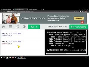 W3shools Python Escape Characters