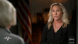 485K views · 11K reactions | UPROAR OVER "60 MINUTES" INTERVIEW WITH REP. GREENE: #TheView co-hosts weigh in following the backlash #60Minutes is getting from their interview with Rep. Marjorie Taylor Greene and question if she should be given a platform. abcn.ws/2RiH3wd | The View | Facebook