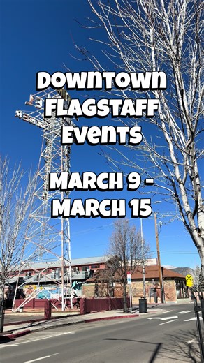 A week of beautiful weather fun community events ahead for Downtown Flagstaff! ☀️ #downtownflagstaff #arizona #events #thingstodo #nau
