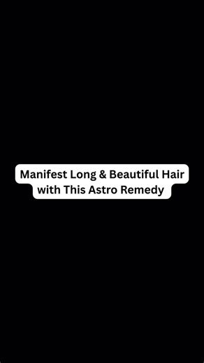 ✨ MANIFEST LONG, THICK & BEAUTIFUL HAIR — THE ASTROLOGICAL WAY ✨ (Not many people talk about this secret 🌙) In astrology, hair is not just beauty — it is stored energy, prana & lunar nourishment. If your hair is thinning, breaking, or growing slowly, it’s not just a physical issue… it’s planetary imbalance. 🌙 Moon (Chandra) Rules scalp health, nourishment & emotional balance. A weak Moon causes hair fall, dryness & dullness. ✨ Hair grows fastest on Mondays, Full Moon & Waxing Moon phase. 💎 Ve