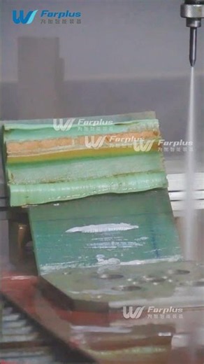 Did you know that waterjet cutting can also remove adhesive?
