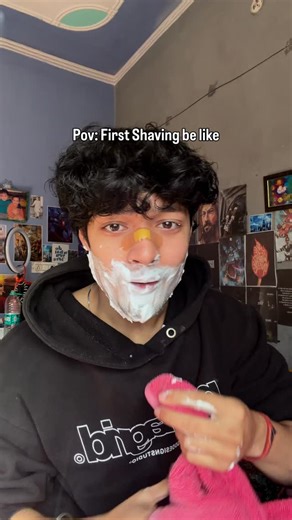 𝗔𝘆𝘂𝘀𝗵 𝗡𝗲𝗴𝗶 on Instagram: "Pov: its you first shaving experience again… 💦😭 #aesthetic #fyp #trending #cuteguy #viral #foryou #cute #shaving #shavingcream #girl #shave"