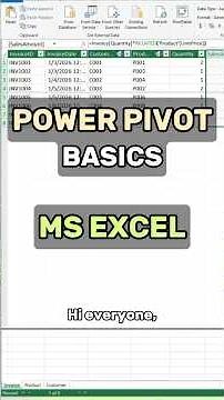 Power Pivot Excel Tutorial for Beginners | Build an Invoice Data Model + Slicers Dashboard #shorts