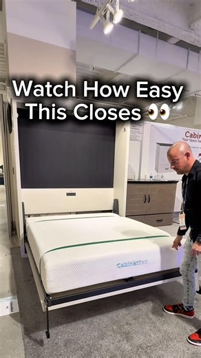 Watch How Easy This Murphy Bed Closes | Space-Saving Furniture