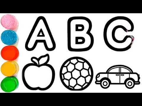 Alphabet Phonics Song // Drawing Capital Letter Alphabet A to Z for Beginners // ABC for Kids #118