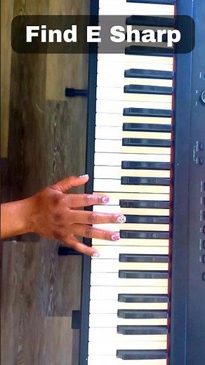 Where is E SHARP on the Piano?