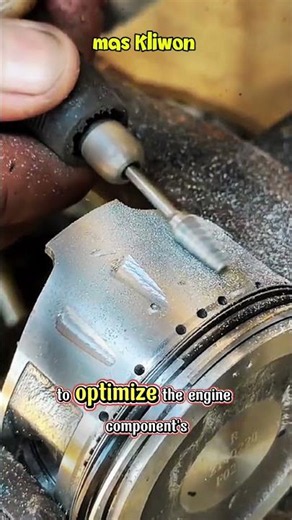 The Art of Engine Piston Modification#shorts #automotive #mechanic #satisfying #diy