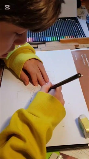 3D Drawing TRICK with just a ruler #art #3ddrawing