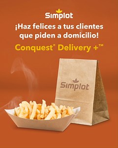 ¡Mejora tu servicio de delivery con la calidad de Simplot®! Recuerda compartirle a tus clientes el tip de recalentar las papas por solo 12 segundos en el microondas para que puedan disfrutarlas como si estuvieran recién hechas. Haz tu pedido aquí: https://bit.ly/3sgn0PS | Simplot México