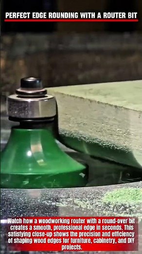 Perfect Edge Rounding with a Router Bit #woodworking #carpentry #wood