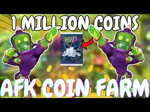 PvZ GW2: 1,000 COINS A MINUTE AFK MONEY FARM (Solo Method)