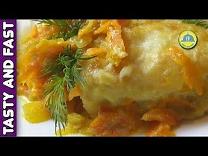 FRIED FISH RECIPE. How To Cook Pan Fried Cod Fillet with white sauce. 4K