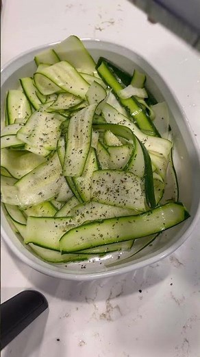 ￼ Zucchini ribbon sauté is an excellent pasta substitute