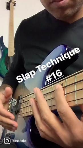 🎸Slap Technique #16 🎸 #basslicks #bass #coursdebasse #tutobasse #basse #bassiste #bassplayer #bassist #bassplayers #basslesson #basslessons #slap