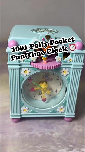1991 Polly Pocket Fun Time Clock ⏰ #pollypocket #RetroToys #dollstagram #dollhouseminiatures #90snostalgia #90stoys #memorylane | CPJ Collectibles