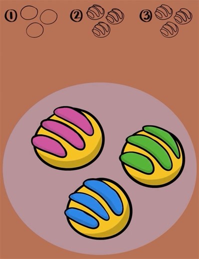 How to Draw a Concha #shorts #drawings #art