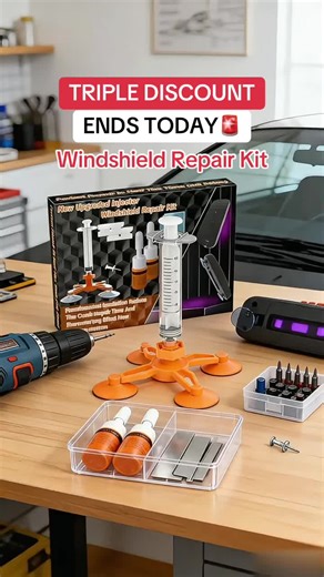Unlock Triple Discounts on Windshield Repair Kit Today