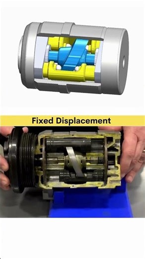 Scroll Compressor | Fixed Displacement 📌 #compressor #3ddesign #ac #cad #solidworks #modeling #3d
