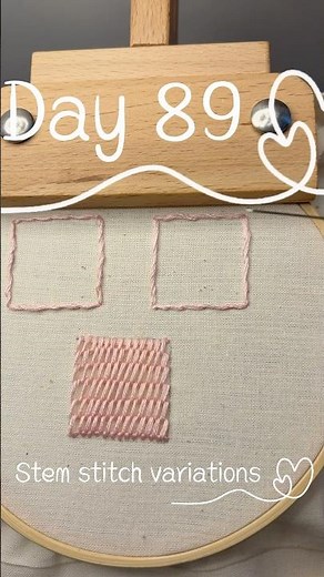 Stem stitch and its variations very easy embroidery stitch #embroidery #stemstitch #tutorial
