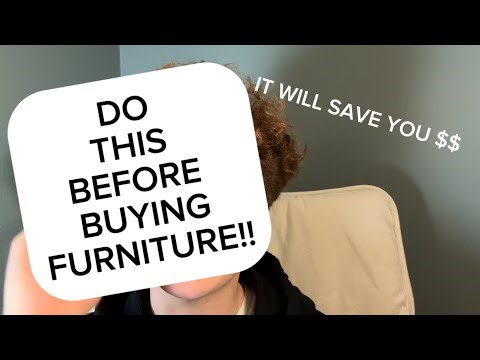 DO THIS BEFORE BUYING NEW FURNITURE