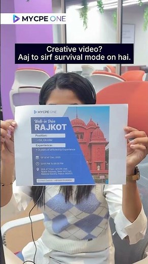 Rajkot Walk-In Drive: Join Our Growing US Accounting Team | MYCPE ONE