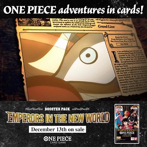 94K views · 25 reactions | [EMPERORS IN THE NEW WORLD］ OP-09 BOOSTER PACK Release is on December 13, 2024. Marking the 2nd Anniversary of the ONE PIECE CARD GAME,the New Four Emperors make their grand entrance! #onepiececardgame #onepiece | One Piece Card Game English Version | Facebook